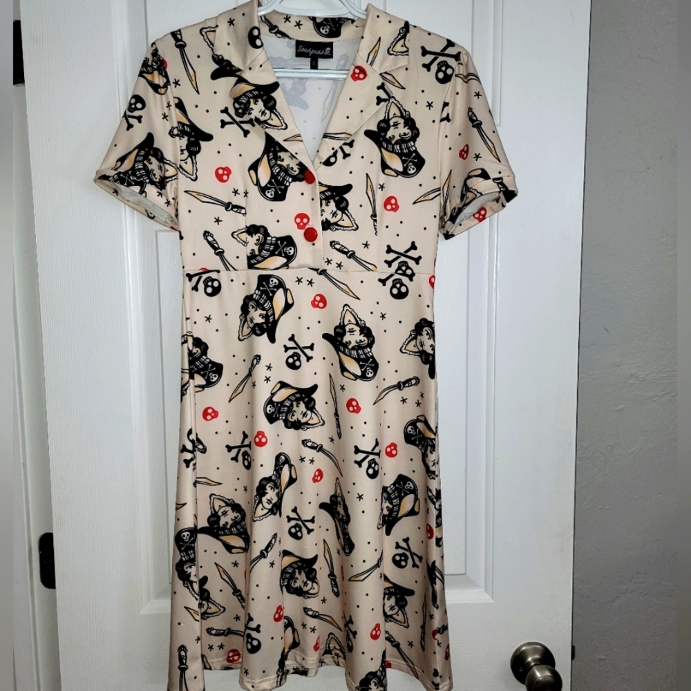 Pinup girl tattoo style dress